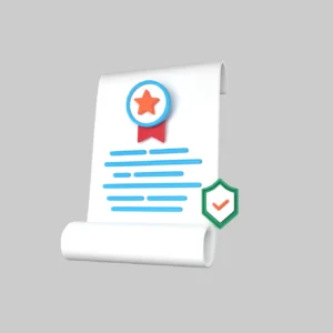 Document security certificate with seal