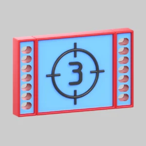 Film countdown number three asset