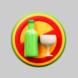 No alcohol circle sign